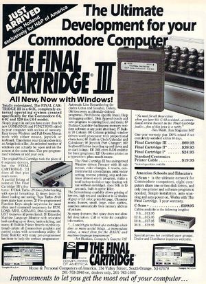 Final Cartridge III Advert